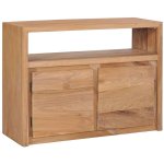 Helloshop26 - buffet bahut armoire console meuble de rangement 80 cm bois de teck massif