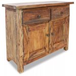 Helloshop26 - buffet bahut armoire console meuble de rangement bois de rcupration massif 75 cm