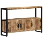 Helloshop26 - buffet bahut armoire console meuble de rangement lat�rale 120 cm bois de manguier solide ...