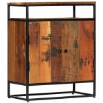 Helloshop26 - buffet bahut armoire console meuble de rangement latrale 76 cm bois rcupration massif ...