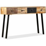 Helloshop26 - console meuble de rangement teck massif de récupération 120 x 30 x 76 cm marron Helloshop26 - console meuble de rangement teck massif de récupération 120 x 30 x 76 cm marron
