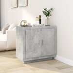 Buffet, bahut, enfilade, armoire de cuisine gris b�ton 80x40x75 cm bois d'ing�nierie pwfn47082 design ...