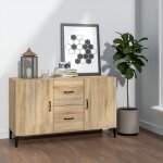 Maison chic - buffet bahut meuble de rangement commode ch�ne sonoma 100x36x60 cm bois d'ing�nierie 21476 ...