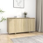 Maison chic - buffet bahut meuble de rangement commode chne sonoma 135x41x75 cm agglomr 52342