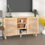 Buffet, bahut, meuble de rangement pour salon, salle � manger, cuisine marron 105x30x60 cm bois de pin ...