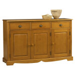 Beaux meubles pas chers - buffet bas 3 portes 3 tiroirs pin miel de style anglais l 146. 6 h 89. 6 p ... Beaux meubles pas chers - buffet bas 3 portes 3 tiroirs pin miel de style anglais l 146. 6 h 89. 6 p ...