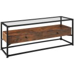 Tectake - buffet bas maidenhead 121, 5x41, 5x50, 5cm - bois fonc� industriel, rustique