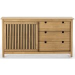 Buffet bas en pin massif décor ciré chêne, meuble de rangement - longueur 150 x profondeur 40 x hauteur ... Buffet bas en pin massif décor ciré chêne, meuble de rangement - longueur 150 x profondeur 40 x hauteur ...