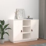 Vidaxl - buffet, meuble de rangement blanc 100x40x75 cm bois massif de pin