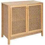 Buffet en bois et cannage rotin coloris beige - longueur 100 x profondeur 45 x hauteur 89, 5 cm pegane ... Buffet en bois et cannage rotin coloris beige - longueur 100 x profondeur 45 x hauteur 89, 5 cm pegane ...