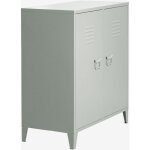 Buffet casier 2 portes en acier pohpli sklum vert kaki