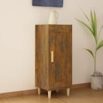 Buffet ch�ne fum� 34, 5x34x90 cm bois d'ing�nierie vidaxl