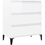 Buffet commode armoire luxueux, pour salon chambre entrée cuisine, blanc brillant 60x35x70 cm bois d'ingénieri ... Buffet commode armoire luxueux, pour salon chambre entrée cuisine, blanc brillant 60x35x70 cm bois d'ingénieri ...