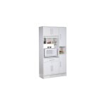 Vente - unique - desserte buffet micro - ondes blanche