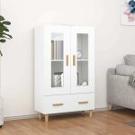 Buffet haut blanc 70x31x115 cm bois d'ing�nierie vidaxl