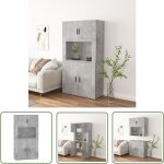 Buffet haut gris béton bois d'ingénierie - buffet design - buffet moderne - buffet gris - buffet rangement ... Buffet haut gris béton bois d'ingénierie - buffet design - buffet moderne - buffet gris - buffet rangement ...