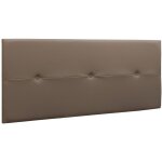 Tte de lit en simili - cuir coloris marron chocolat - longueur 160 x profondeur 4 x hauteur 55 cm pegane ...