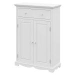 Buffet le parisien charme blanc 2 portes 1 tiroir 2 tablettes 94 x 134 x 42 cm