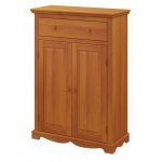 Beaux meubles pas chers - buffet le parisien charme pin miel 2 portes 1 tiroir - orange