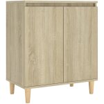 Buffet avec pieds en bois chne sonoma bois d'ingnierie vidaxl