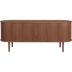 Miliboo - buffet vintage en bois fonc noyer 2 portes coulissantes l160 cm epic