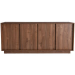 Miliboo ? buffet vintage 4 portes l180 cm ? finition bois fonc� noyer ? rangement optimis� pour salle ...
