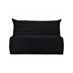 Bultex - banquette bz 3 places becci - tissu noir - made in france Bultex - banquette bz 3 places becci - tissu noir - made in france