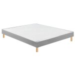 Bultex - sommier confort ferme vigoroso deco 140x190 jersey gris fonc lattes