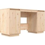 Bureau 140x50x75 cm bois massif de pin vidaxl Bureau 140x50x75 cm bois massif de pin vidaxl
