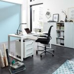 Bureau 160x80x75 cm blanc - fancy Bureau 160x80x75 cm blanc - fancy