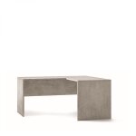 Bureau d'angle droit 160l x 150p x h76 ? finition ciment ? ??sarmog