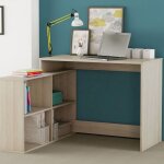 Terre de nuit - bureau d'angle imitation chne shannon - bu173