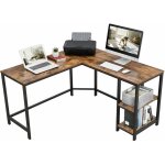 Bureau d'angle, table informatique en forme de l, table d'tude, avec tagre de rangement, pour bureau ...