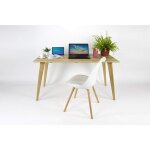 Bureau en bois de chene massif - bureau d'ordinateur - bureau en bois - bureau de bureau - bureau sur ...