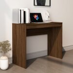 Bureau chne marron 90x40x72 cm bois d'ingnierie