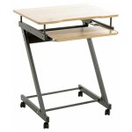 Paris prix - bureau design 'admira' 75cm chêne & anthracite Paris prix - bureau design 'admira' 75cm chêne & anthracite