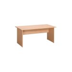 Sans marque - bureau droit htre l 160 cm pitement plein bois - o - line 2 - maxiburo