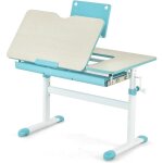 Bureau enfants charge 80kg - table r�glable en hauteur - plateau inclinable & support de livre & tiroir ...
