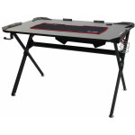 Hhg - jamais utilis] bureau 177, table d'ordinateur, bureau de jeunesse, jeu en ligne, 120x75cm noir ...