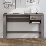 Bonnevie - bureau informatique table d'ordinateur - gris clair 110x40x75 cm bois massif de pin bv690786 ... Bonnevie - bureau informatique table d'ordinateur - gris clair 110x40x75 cm bois massif de pin bv690786 ...