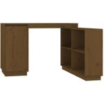 Vidaxl - bureau marron miel 110x50x75 cm bois massif de pin