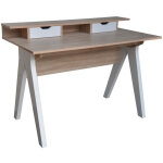 Bureau en mlamine 2 tiroirs, hispanohogar