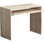 Defibrico - bureau de bureau pc intrieur en studio en bois en bois bilamin avec tagre amovible pour ...