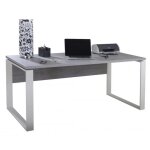 Bureau avec pieds en m�tal ch�ne sonoma170 x 80 x 74, 5