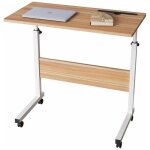 Soges - table pour ordinateur portable r�glable en hauteur, petite table d'appoint 8040 cm amovible avec ...