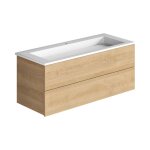 Meuble simple vasque burgbad cosmo 120 cm chêne Meuble simple vasque burgbad cosmo 120 cm chêne