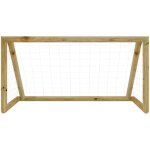 But de football avec filet 160x80x100 cm bois de pin impr�gn�