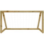 But de football avec filet 160x80x100 cm bois de pin impr�gn�