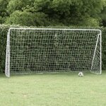 But de football avec filet blanc 366x122x182 cm acier vidaxl But de football avec filet blanc 366x122x182 cm acier vidaxl
