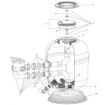 Bwt - 6 - set de joints complet pour filtre � sable rtm et python
